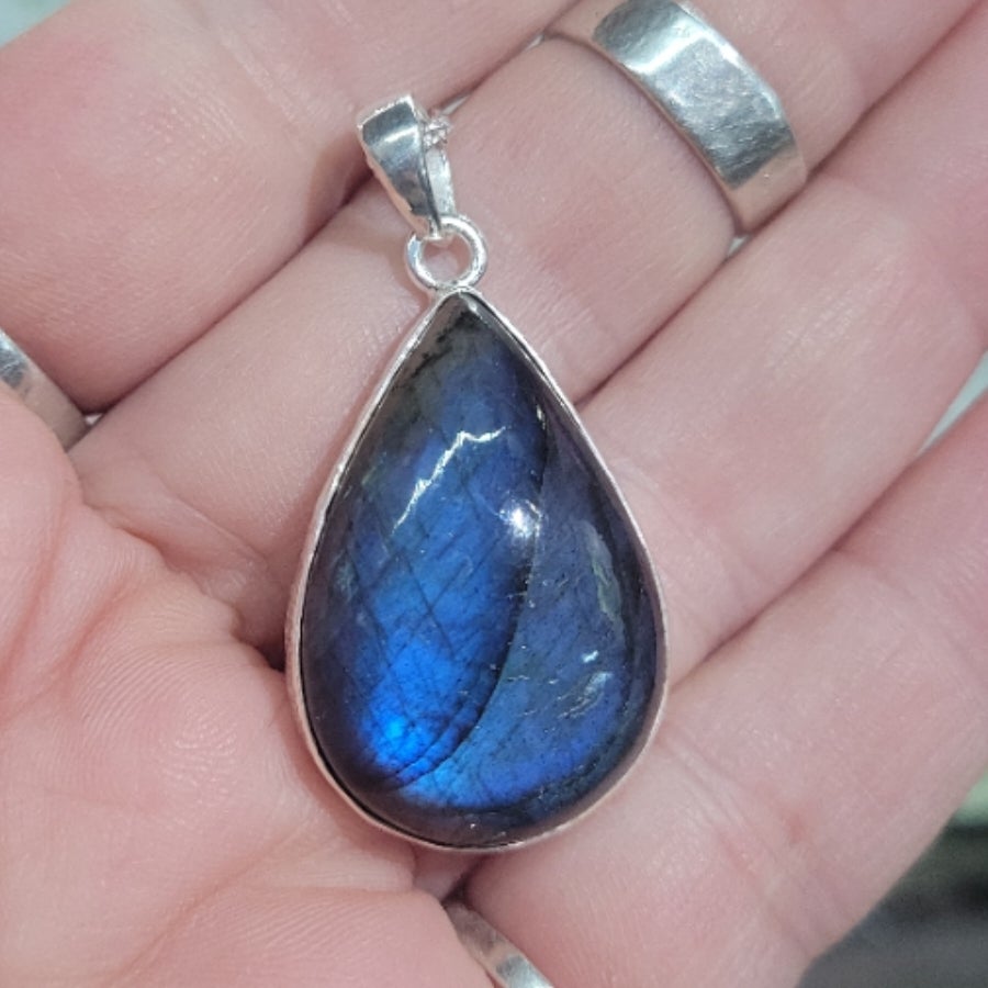 Labradorite Teardrop Necklace